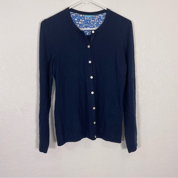 J. McLaughlin Sweaters - J. Mclaughlin Navy Blue Button Front Cardigan Sweater